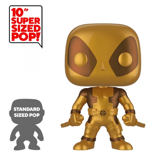 Pop! Φιγούρα Super sized Deadpool Gold w/Swords (Marvel) – Funko #40736