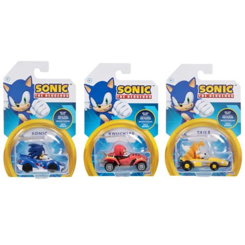 Φιγούρες Sonic the Hedgehog με όχημα wave 3 (3 σχέδια) 1:64 – Jakks Pacific #41485