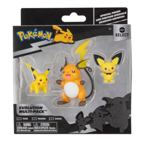 Pokemon φιγούρες εξέλιξης (Pichu, Pikachu, Raichu) – Jazwares #PKW2778