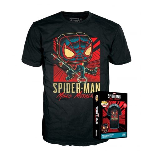 POP! Tee Μπλούζα Marvel Spiderman Miles Morales (M/L) - Funko #66115/6